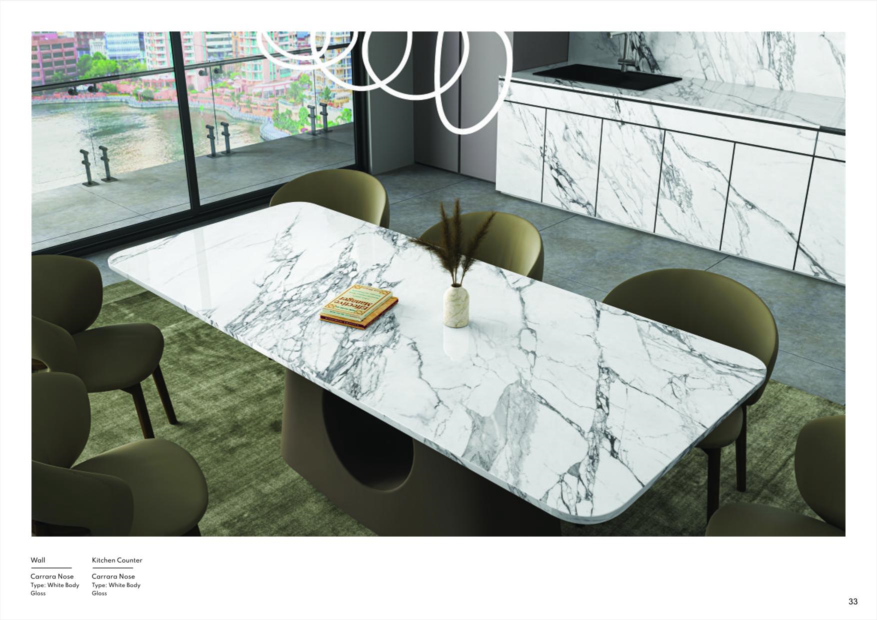 Porcelain 1200x3200mm Glossy Slab - 5